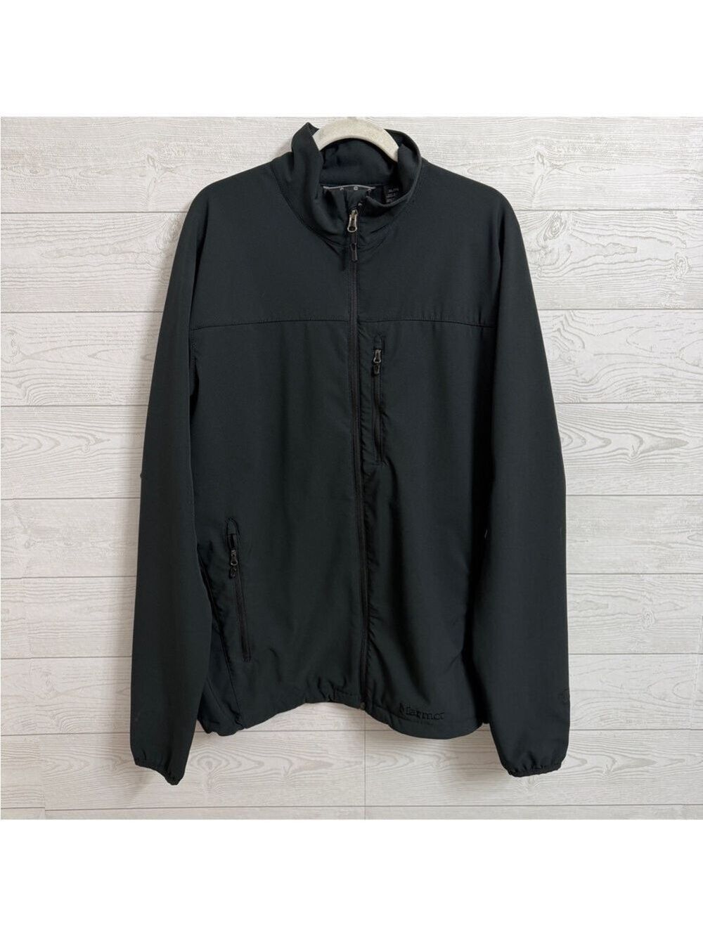 Marmot Men’s Temp Black Zip Up Windbreaker Jacket. Size l